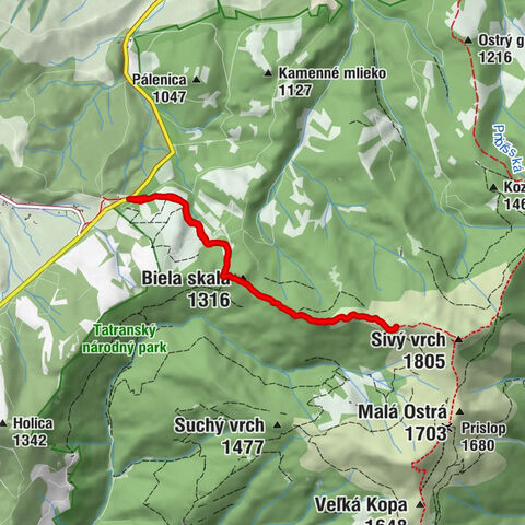 Zuberec - Bôrová voda - Biela skala