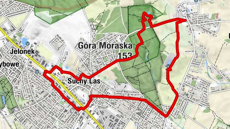 Suchy Las - Góra Moraska - Osiedle Przylesie