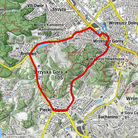 Wrzeszcz Górny - Gdańsk - Piecki - Nowe Życie