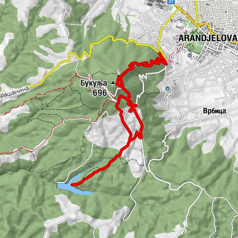 Аранђеловац - Buklja - Планинарско склониште „Букуља“ - Букуља