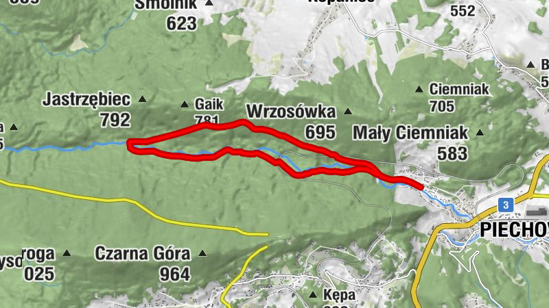 Kopaniec - wodospad Kropelka