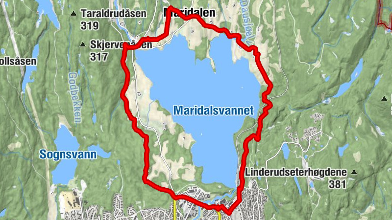 Kjelsås - Maridalen kirke - Maridalen - Oslo