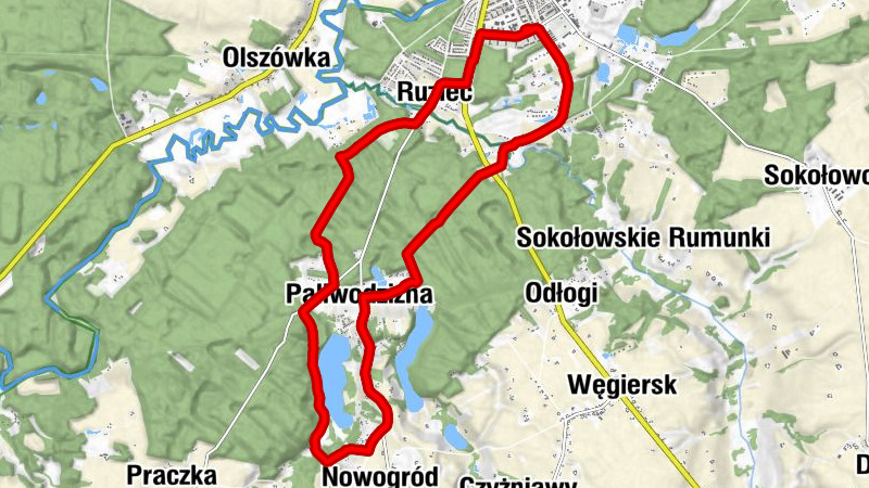 Golub-Dobrzyń - Osiedle Leśne - Ruziec - Pomorzany