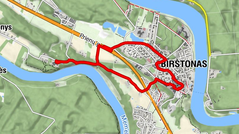 Birštonas - Škėvonių atodanga - Seklytėlė