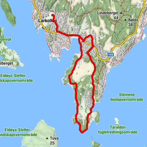 Larkollen - Rørvik - Garnbakken