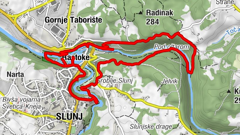 Slunj - Stelnik - Gornje Taborište - Stari Centar