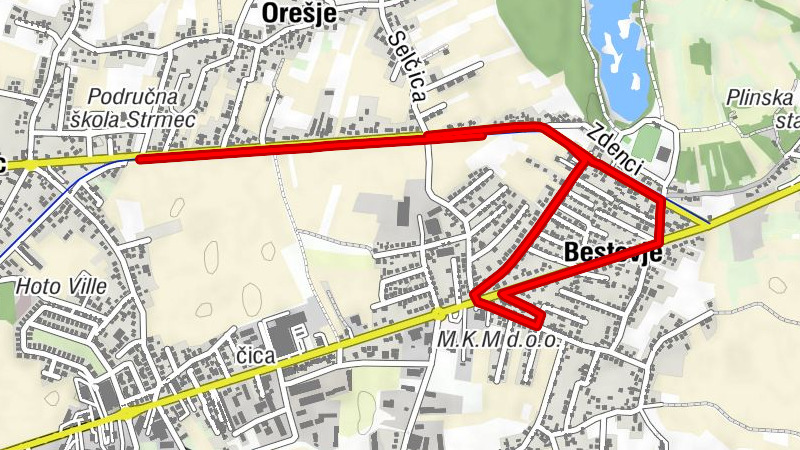 Orešje - Bestovje