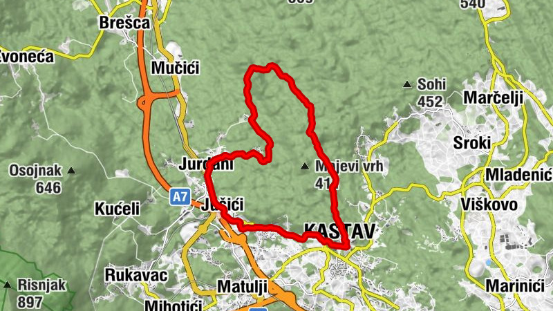 Kastav - Brajani - Obadi - Mavrići