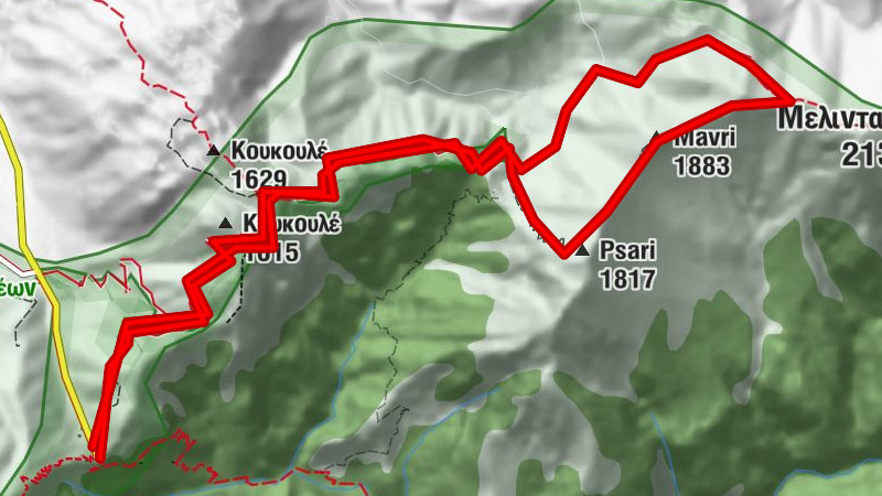 Bergwandern in Lefka Ori - Psari, Mavri, Melindaou Sattel (Kreta)