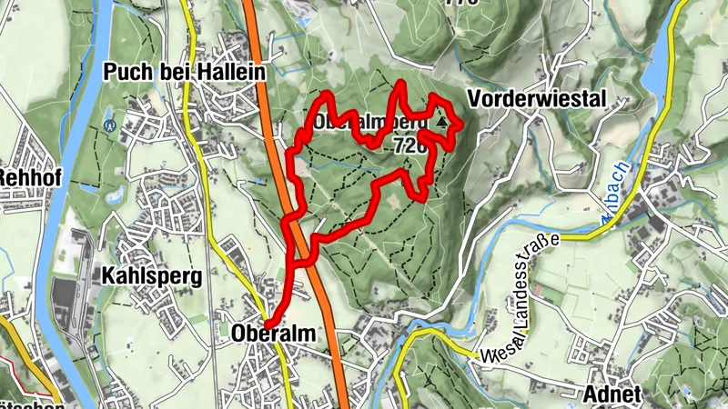 Oberalm: Almerberg-Rundweg (8 Punkte)