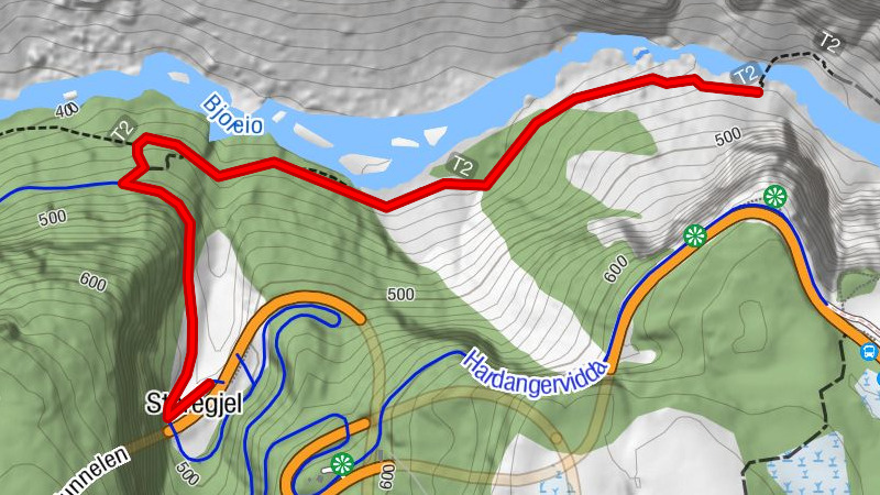 Vøringfossen von unten