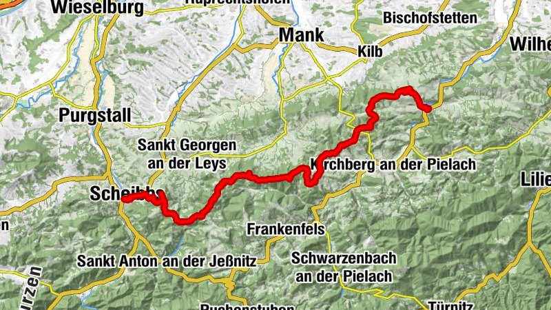 04 Voralpenweg, Etappe 07: Rabenstein a. d. Pielach - Scheibbs