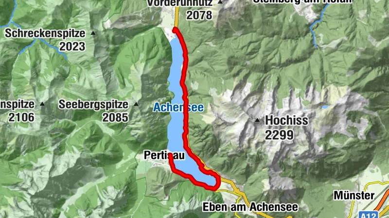 Handbike Route Achenkirch - Pertisau