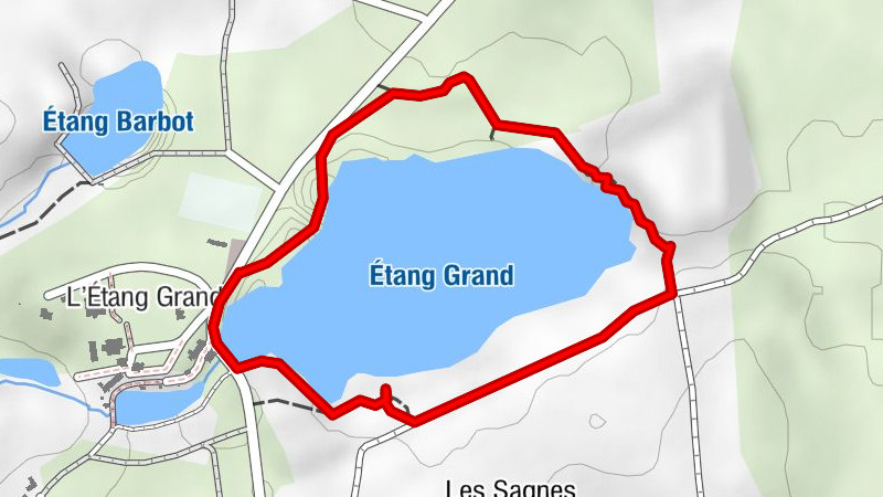 L'étang grand de Pulvérières