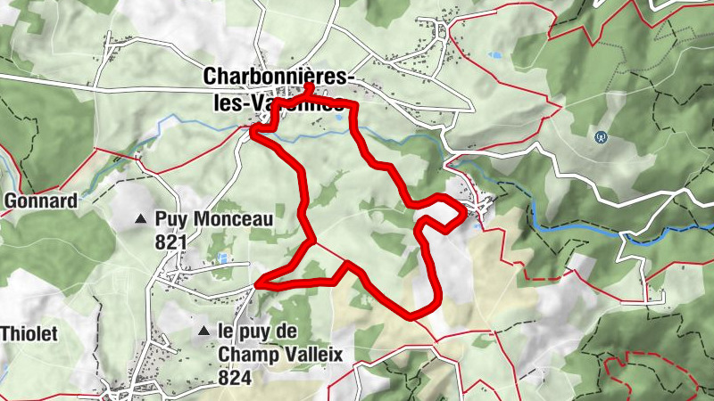De Charbonnières à Facemeunier