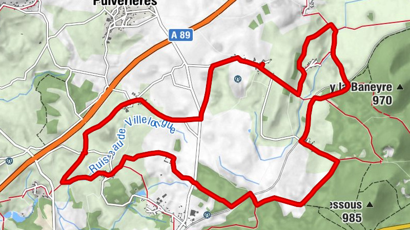 À travers champs autour de Pulvérières