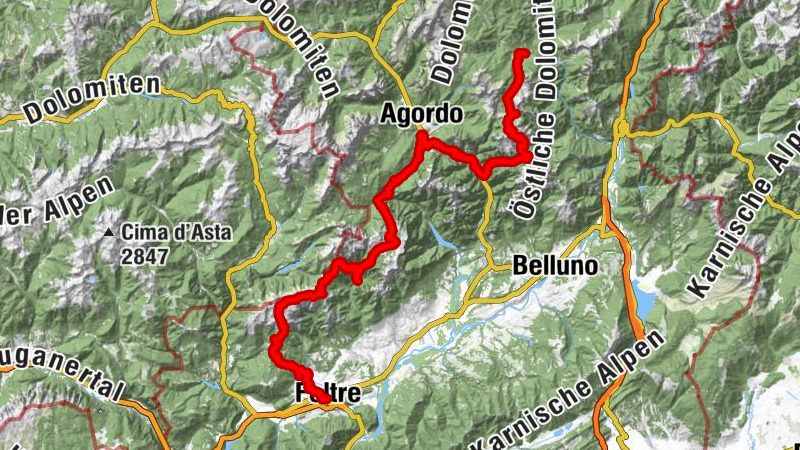 Alta Via Dolomiti Bellunesi