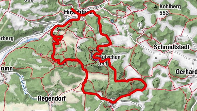 Auf den Hirschbacher Höhen bis nach Neutras