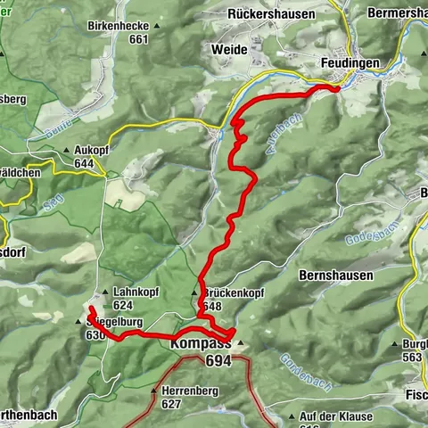 Lahnwanderweg 01. Etappe Lahnquelle – Feudingen