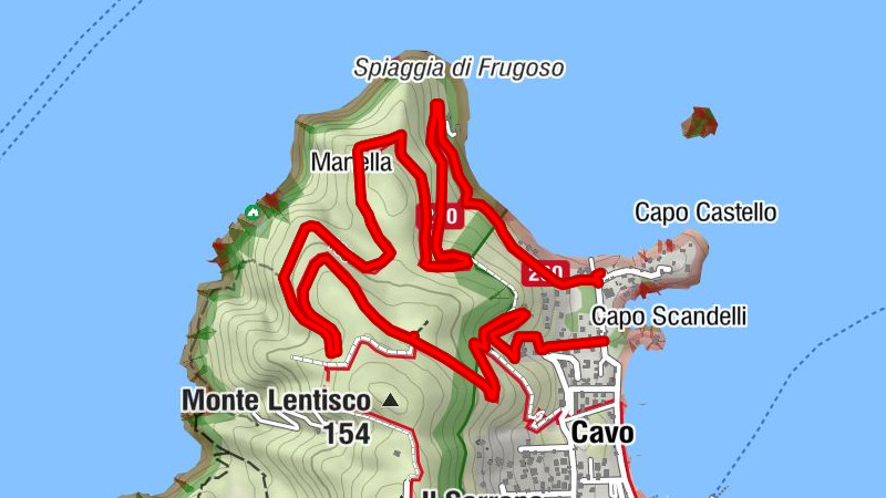 Rundwanderung zum Tonetti-Mausoleum bei Cavo, Insel Elba