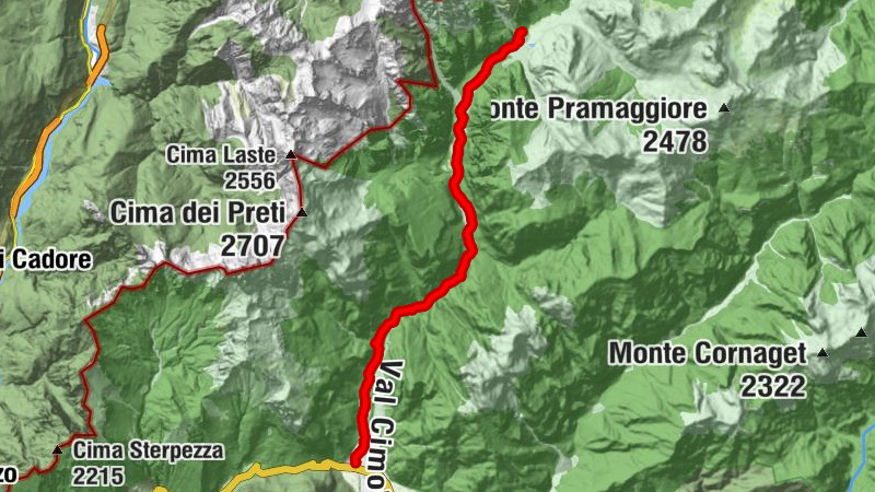 Strada della Val Cimoliana