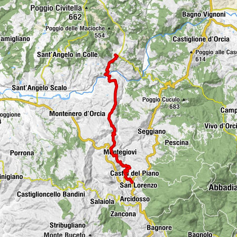 Von Castelnuovo dell'Abate nach Castell del Piano #LL2ROM_E075