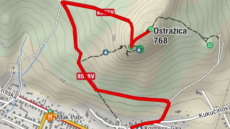 Nižná - Ostražica (768 m)