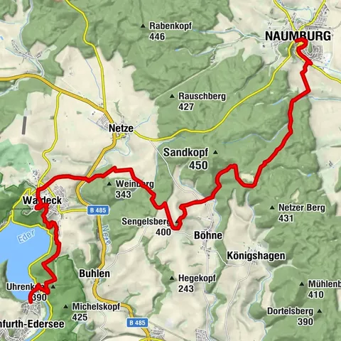 Habichtswaldsteig Etappe 4 von Naumburg zum Edersee