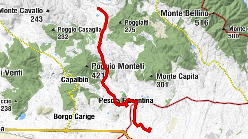 Von Vallerana bei Capalbio nach Pescia Romana #LL2ROM_E080