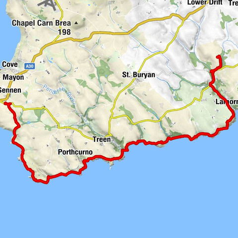 South West Coast Path from Land's End to Lamorna