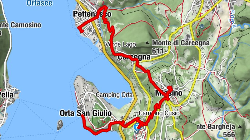 Der Goldene Strahl von Pettenasco nach Legro, „Gemaltes Dorf“