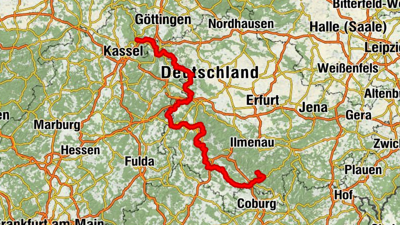 Fernwanderweg - Werra Burgen Steig X5 - Von Fehrenbach nach Hann. Münden