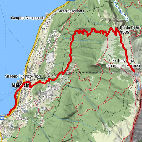 Malcesine nach Tratto Spino (Monte Baldo)