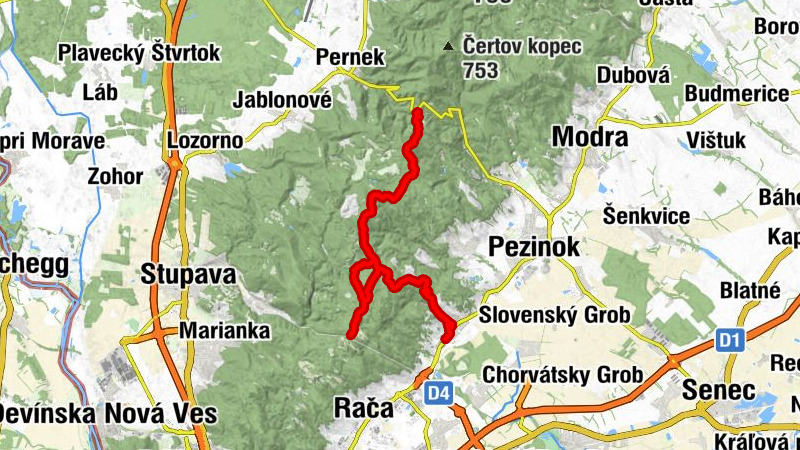 Svätý Jur-Pezinská Baba-Biely Kríž-Svätý Jur