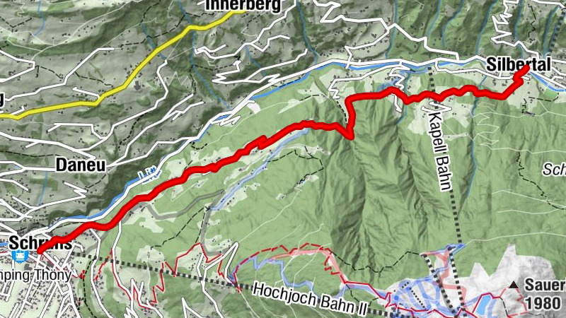 Silbertal - Ganlätsch - Schöffel - Schruns