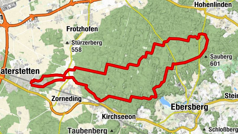 Ebersberger Forstweg, 42,2km, 180Hm