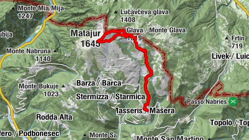 Monte Matajur von Masseris