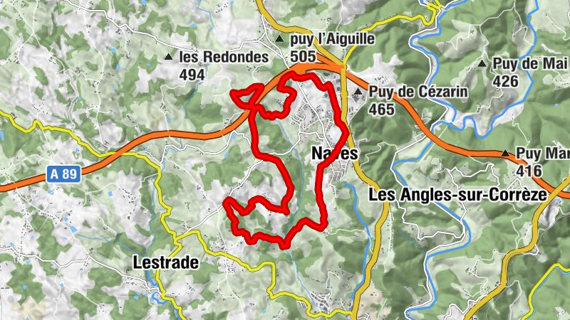 Naves, entlang der Solane