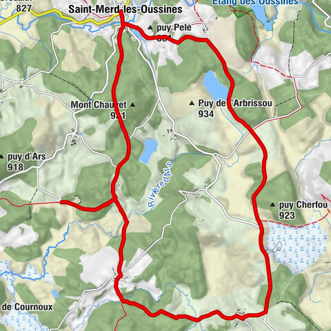 Von der Stätte Les Cars zum Moorgebiet Longeyroux