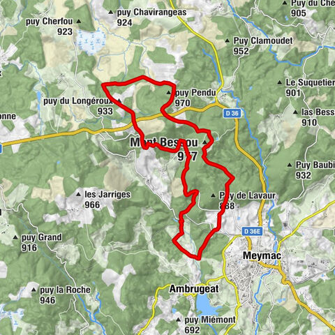 Zum Gipfel von Limousin