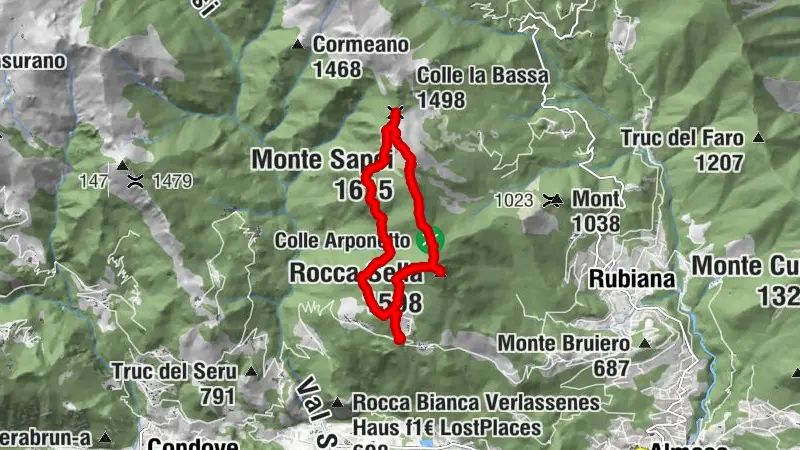 CAPRIE - Rundweg Monte Sapei und Rocca Sella