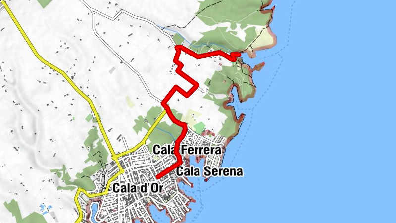 Cala Sa Nau von Cala Ferrera (Cala d'Or)