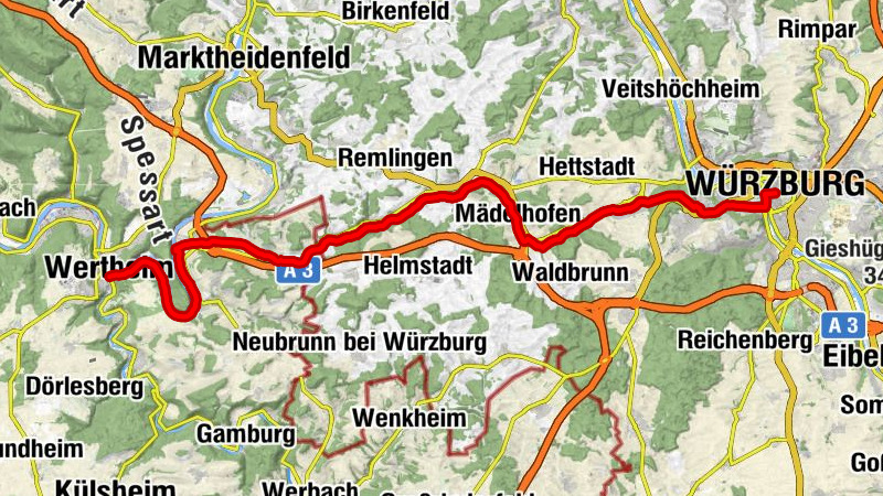 Romantische Straße: Wertheim bis Würzburg