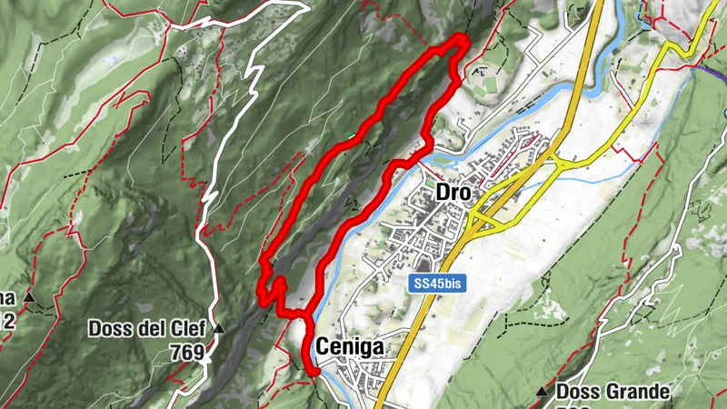 Gesicherter Weg "degli Scaloni" - "delle Cavre" - "dell'Anglone"