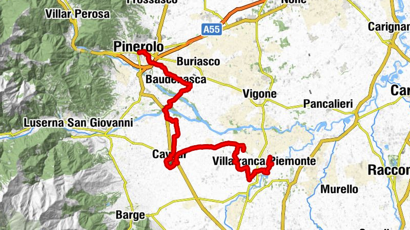 Le Strade dei Forti - Etappe 1 von Villafranca Piemonte nach Pinerolo