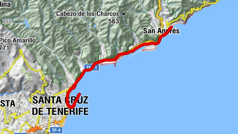 Von Santa Cruz zum Playa de las Teresitas by Wilson Holz