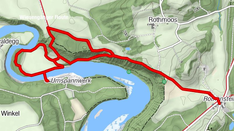 Illerschleife mit Hängebrücke bei Bad Grönenbach