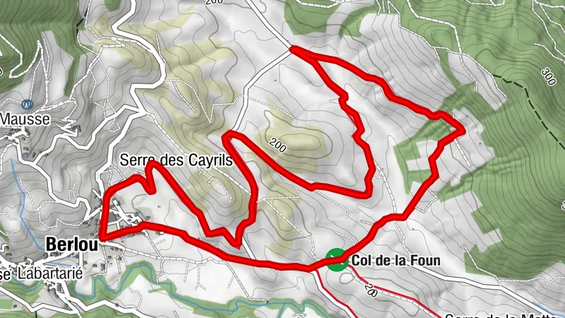 ROUTE NR. 4 DER WEINBERG VON BERLOU – VTT-FFC-ORT CAROUX IM HOCHLANGUEDOC