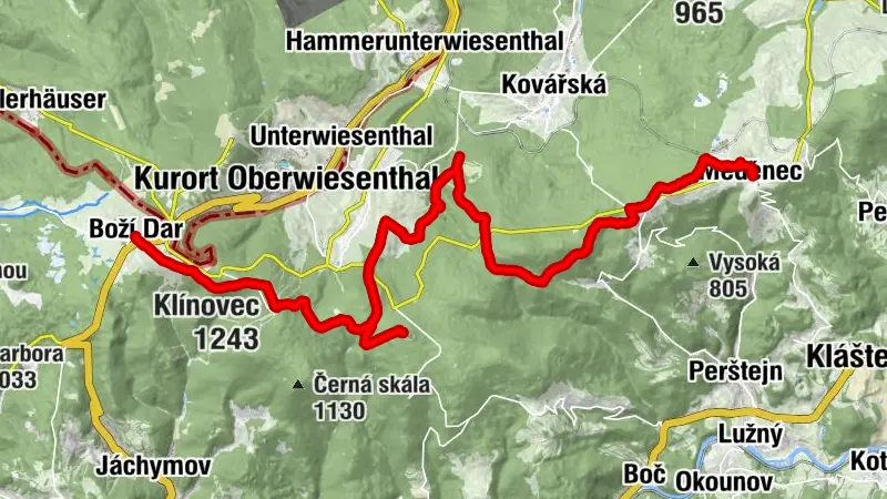 Entlang der Bergkämme hinter den Geschichten des Erzgebirges