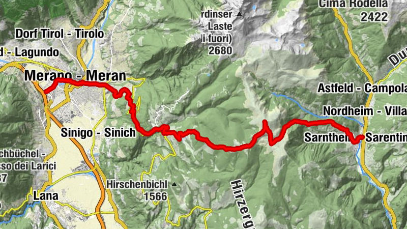 Goldtoni - Alpenbogen A152 Meran - Sarnheim im Sarntal